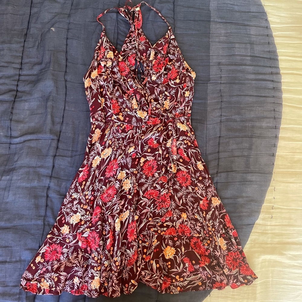 Urban outfitters floral wrap dress